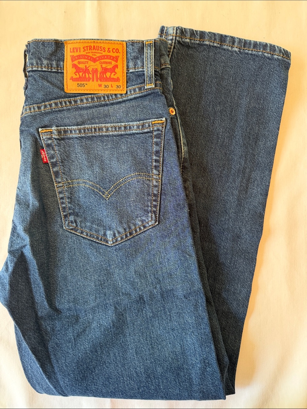Levi's Men's Dark Blue Straight-Leg Jeans